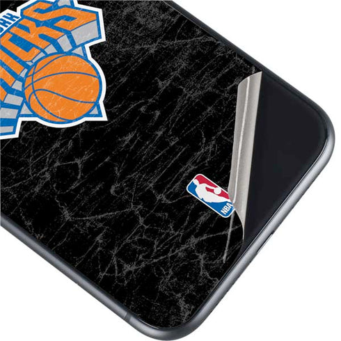 NBA New York Knicks Black Secondary Logo iPhone 11 Skin