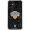 NBA New York Knicks Black Secondary Logo iPhone 12 Clear Case