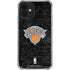 NBA New York Knicks Black Secondary Logo iPhone 12 Clear Case