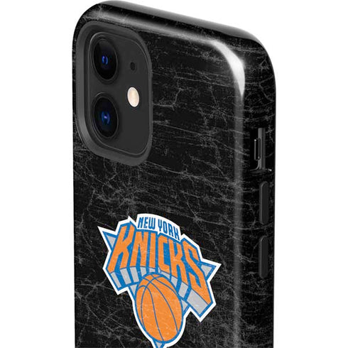 NBA New York Knicks Black Secondary Logo iPhone 12 Impact Case