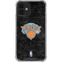 NBA New York Knicks Black Secondary Logo iPhone 12 Mini Clear Case