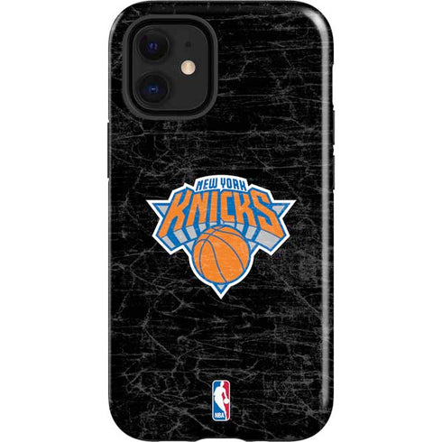 NBA New York Knicks Black Secondary Logo iPhone 12 Mini Impact Case