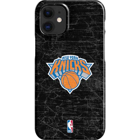 NBA New York Knicks Black Secondary Logo iPhone 12 Mini Lite Case
