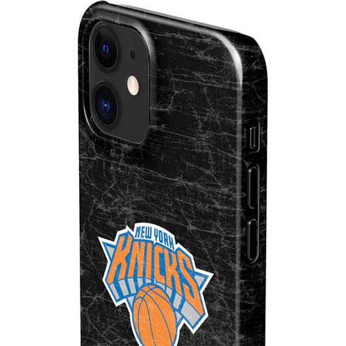 NBA New York Knicks Black Secondary Logo iPhone 12 Mini Lite Case