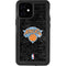 NBA New York Knicks Black Secondary Logo iPhone 12 Mini Waterproof Case