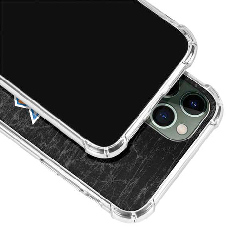 NBA New York Knicks Black Secondary Logo iPhone 12 Pro Clear Case