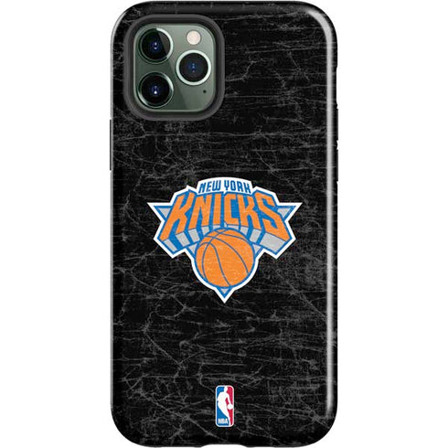 NBA New York Knicks Black Secondary Logo iPhone 12 Pro Impact Case