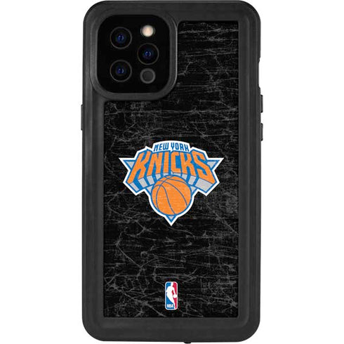 NBA New York Knicks Black Secondary Logo iPhone 12 Pro Max Waterproof Case
