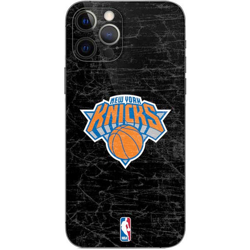 NBA New York Knicks Black Secondary Logo iPhone 12 Pro Skin