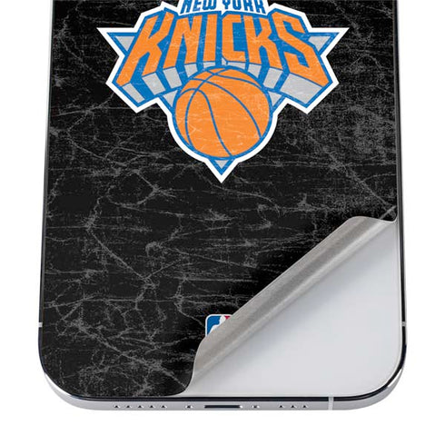 NBA New York Knicks Black Secondary Logo iPhone 12 Pro Skin