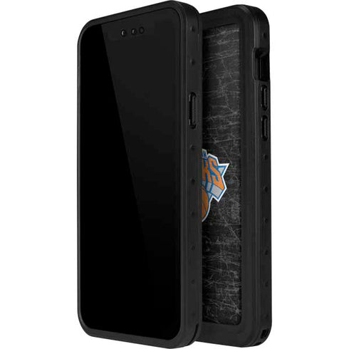 NBA New York Knicks Black Secondary Logo iPhone 12 Pro Waterproof Case