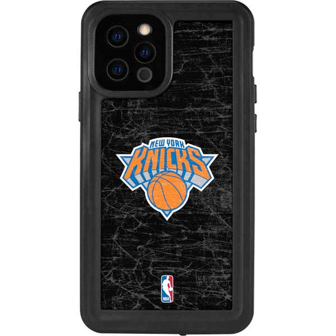 NBA New York Knicks Black Secondary Logo iPhone 12 Pro Waterproof Case
