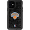 NBA New York Knicks Black Secondary Logo iPhone 12 Waterproof Case