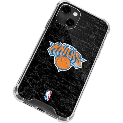 NBA New York Knicks Black Secondary Logo iPhone 14 Clear Case