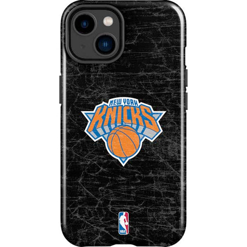 NBA New York Knicks Black Secondary Logo iPhone 14 Plus Impact Case