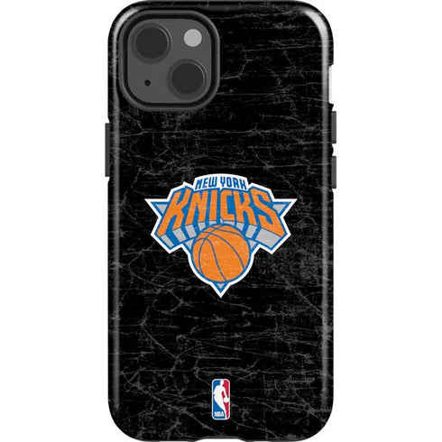 NBA New York Knicks Black Secondary Logo iPhone 14 Impact Case