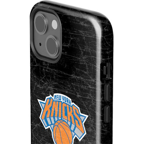 NBA New York Knicks Black Secondary Logo iPhone 15 Impact Case