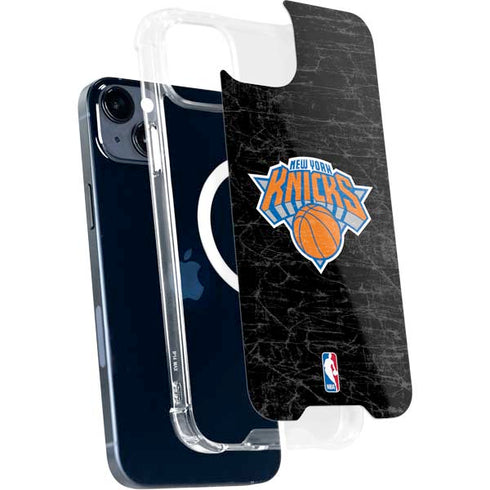 NBA New York Knicks Black Secondary Logo iPhone 15 Plus MagSafe Case