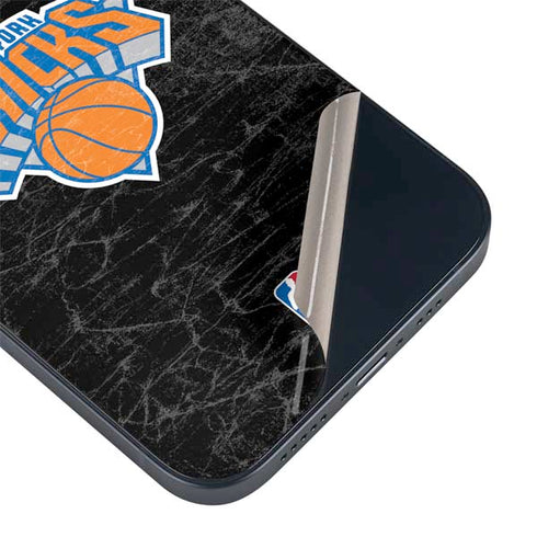 NBA New York Knicks Black Secondary Logo iPhone 14 Plus Skin