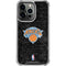 NBA New York Knicks Black Secondary Logo iPhone 14 Pro Clear Case