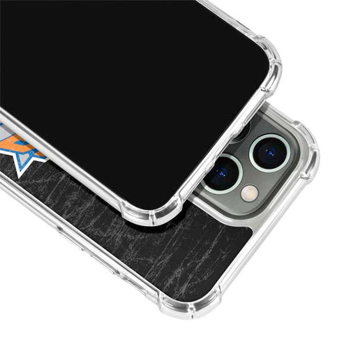NBA New York Knicks Black Secondary Logo iPhone 15 Pro Clear Case