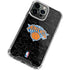 NBA New York Knicks Black Secondary Logo iPhone 14 Pro Clear Case