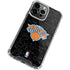 NBA New York Knicks Black Secondary Logo iPhone 14 Pro Max Clear Case