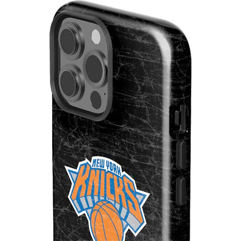 NBA New York Knicks Black Secondary Logo iPhone 15 Pro Max Impact Case