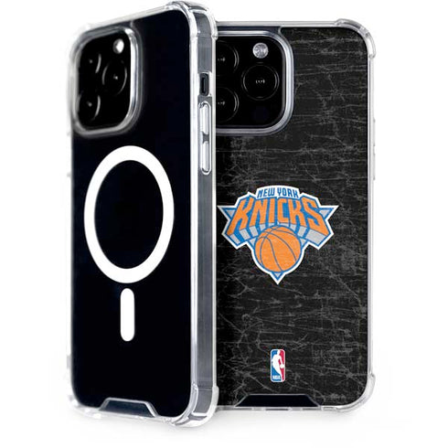 NBA New York Knicks Black Secondary Logo iPhone 15 Pro Max MagSafe Case