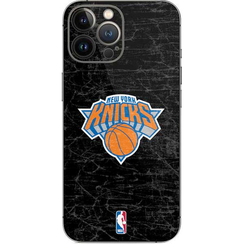 NBA New York Knicks Black Secondary Logo iPhone 14 Pro Max Skin