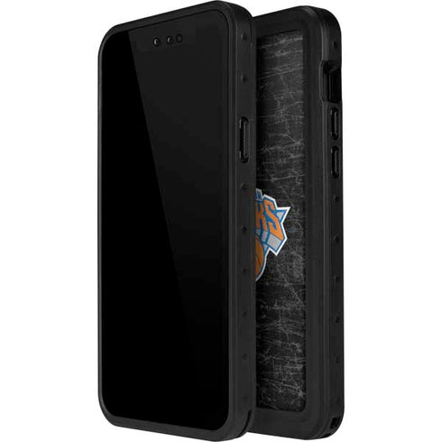 NBA New York Knicks Black Secondary Logo iPhone 14 Pro Max Waterproof Case