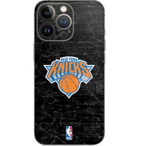 NBA New York Knicks Black Secondary Logo iPhone 14 Pro Skin