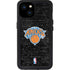 NBA New York Knicks Black Secondary Logo iPhone 15 Plus Waterproof Case