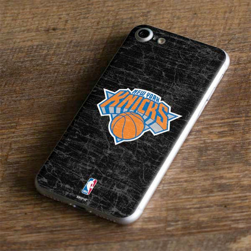 NBA New York Knicks Black Secondary Logo iPhone 7 Skin