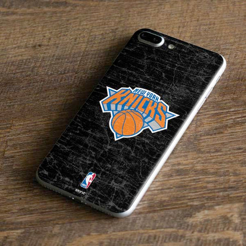 NBA New York Knicks Black Secondary Logo iPhone 8 Plus Skin