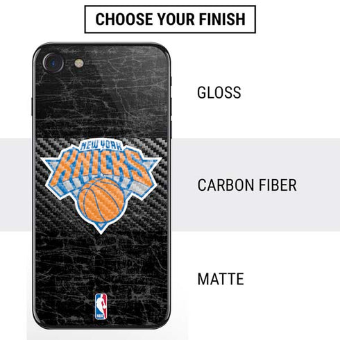 NBA New York Knicks Black Secondary Logo iPhone SE (2nd & 3rd Gen) Skin