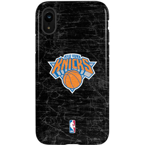 NBA New York Knicks Black Secondary Logo iPhone XR Pro Case