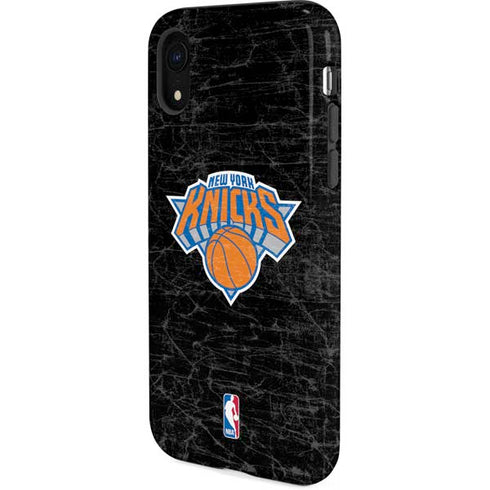 NBA New York Knicks Black Secondary Logo iPhone XR Pro Case