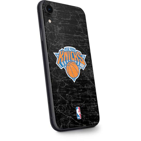 NBA New York Knicks Black Secondary Logo iPhone XR Skin
