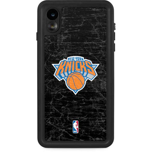 NBA New York Knicks Black Secondary Logo iPhone XR Waterproof Case