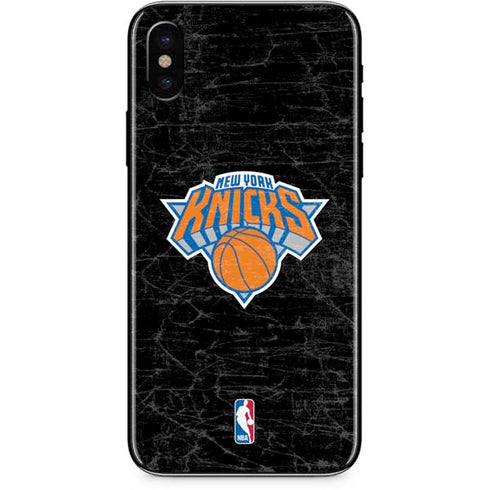 NBA New York Knicks Black Secondary Logo iPhone XS Max Skin