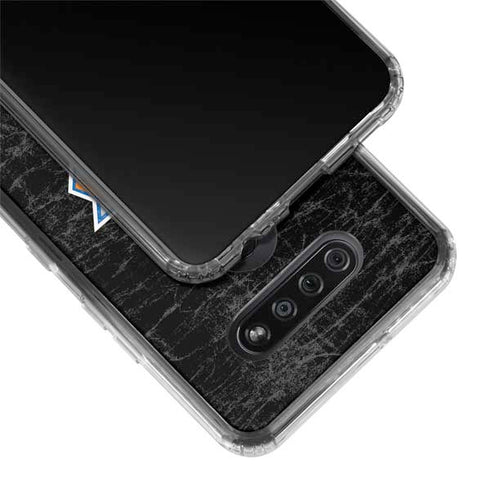 NBA New York Knicks Black Secondary Logo LG K51/Q51 Clear Case
