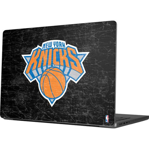 NBA New York Knicks Black Secondary Logo MacBook Pro 14in (2021-24) Skin