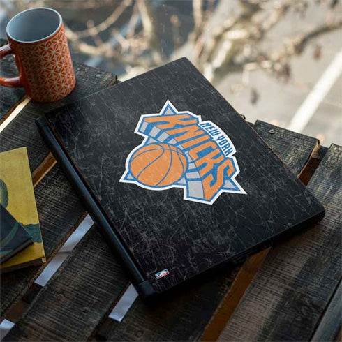 NBA New York Knicks Black Secondary Logo MSI GS65 Stealth Laptop Skin
