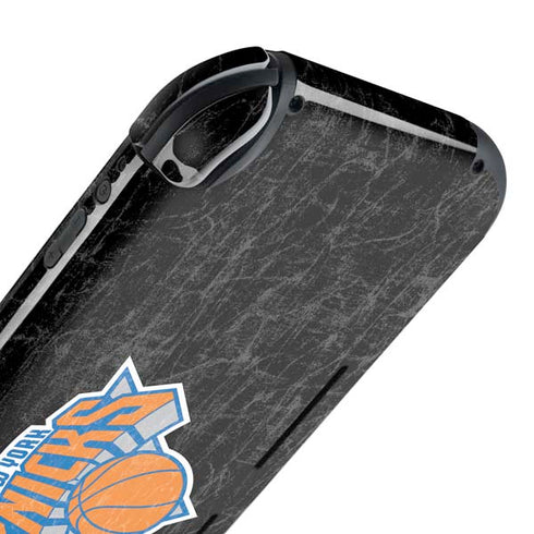 NBA New York Knicks Black Secondary Logo Nintendo Switch Lite Skin