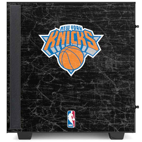NBA New York Knicks Black Secondary Logo NZXT H510 Compact ATX Mid-Tower Case Skin
