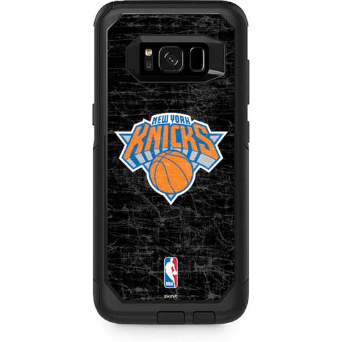 NBA New York Knicks Black Secondary Logo Otterbox Commuter Galaxy Skin