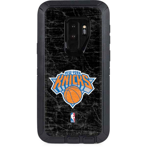 NBA New York Knicks Black Secondary Logo Otterbox Defender Galaxy Skin