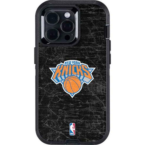 NBA New York Knicks Black Secondary Logo Otterbox Defender iPhone Skin