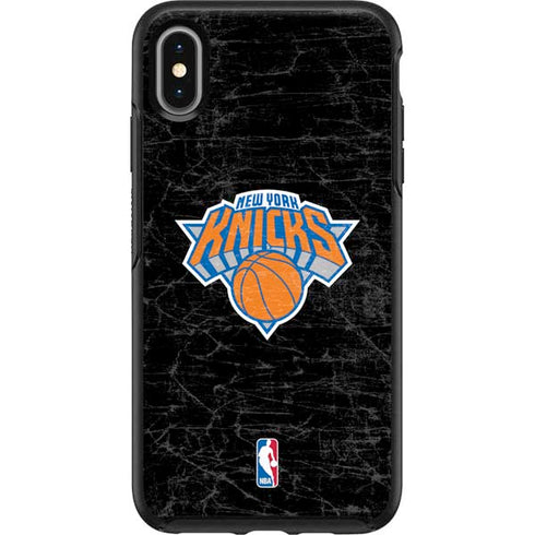 NBA New York Knicks Black Secondary Logo Otterbox Symmetry iPhone Skin